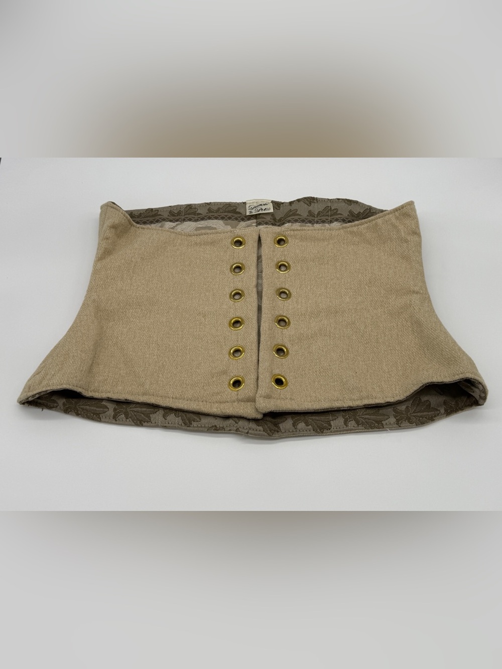 DITD Petite Wench Corset 36” Waist in Blank Canvas w/ Front Steel Boning EUC